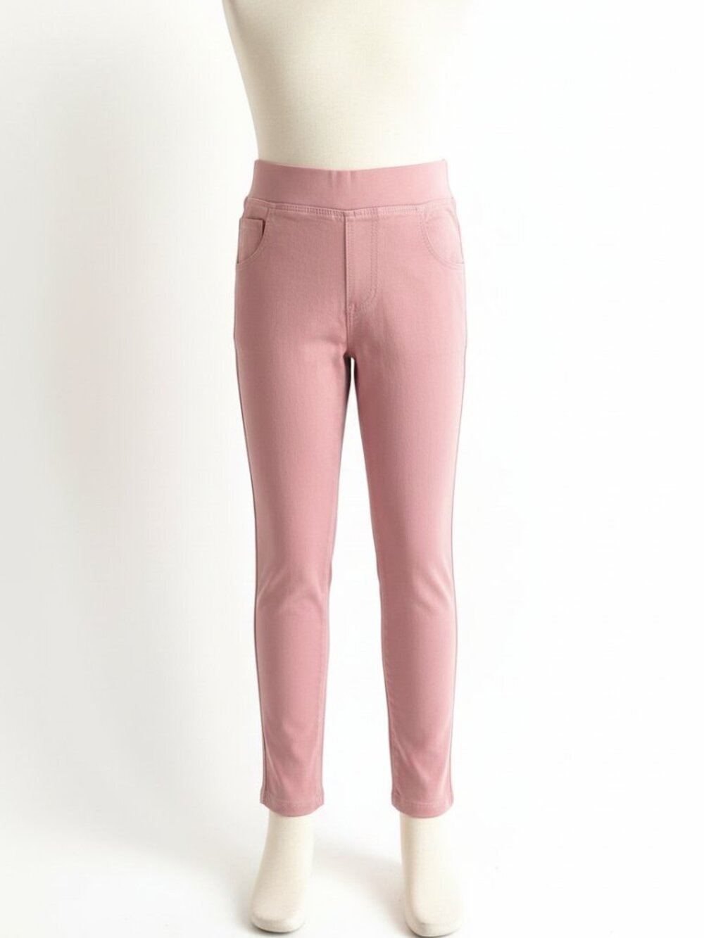 Pantalón Rosa Pastel Talla 130 (4–5 años) – Slim Fit & Stretch